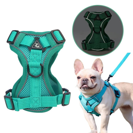 Pet Vest Harness + Traction Rope Set Reflective Breathable Dog Cat Harness, S, M, L, XL - DealBuddy