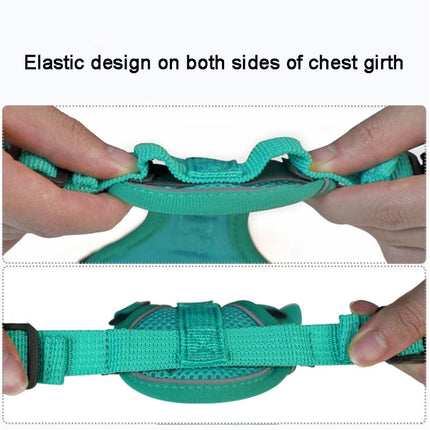 Pet Vest Harness + Traction Rope Set Reflective Breathable Dog Cat Harness, S, M, L, XL - DealBuddy