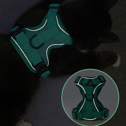 Pet Vest Harness + Traction Rope Set Reflective Breathable Dog Cat Harness, S, M, L, XL - DealBuddy