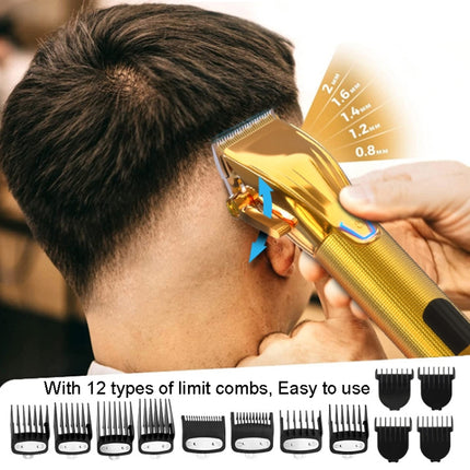 Men Electric Haircutting Tools Set Sculpting Electric Clipper, LM-2027 2 In 1 (Black), LM-2027 2 In 1 (Gold) - DealBuddy