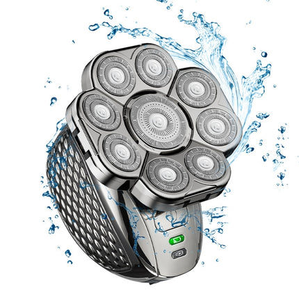 9 Knife Head Multifunctional USB Shaver Full Body Water Washing Shaver Men Hair Bald - DealBuddy
