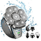 9 Knife Head Multifunctional USB Shaver Full Body Water Washing Shaver Men Hair Bald, 6 In 1 - DealBuddy