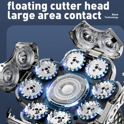 9 Knife Head Multifunctional USB Shaver Full Body Water Washing Shaver Men Hair Bald - DealBuddy