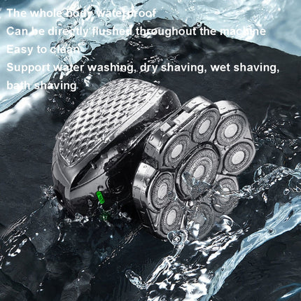 9 Knife Head Multifunctional USB Shaver Full Body Water Washing Shaver Men Hair Bald - DealBuddy