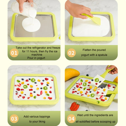 Mini Household Fried Yogurt Machine Children Homemade DIY Fried Ice Tray