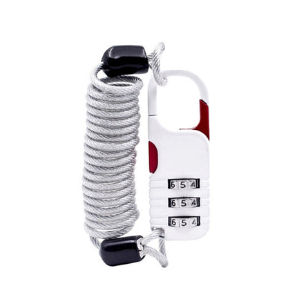 Helmet Anti Theft Password Lock Motorcycle Car Basket Soft Lock