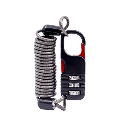 Helmet Anti Theft Password Lock Motorcycle Car Basket Soft Lock