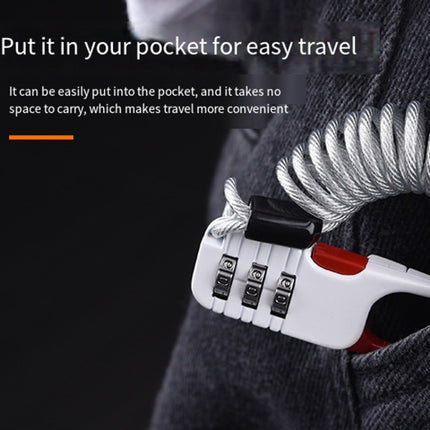 Helmet Anti Theft Password Lock Motorcycle Car Basket Soft Lock