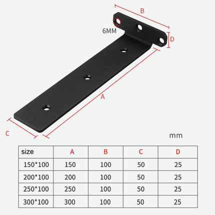 5mm Thick Triangular Bracket Bookshelf Partition Plate