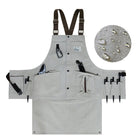 Canvas Electric Craftsmen Multi Pocket Tool Apron - DealBuddy