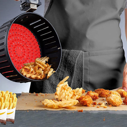 Air Fryer Reusable Silicone Liner Mat Non-Stick Steamer Pad Kitchen Accessories