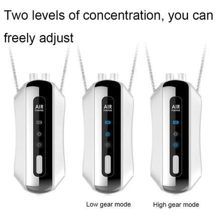 Portable Negative Ion Air Purifier Home Hanging Neck Purifier, Chain Style (White), Chain Style (Black), Rope Style (White), Rope Style (Black) - DealBuddy