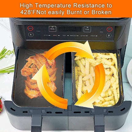 For Ninja DZ201 Air Fryer Silicone Liner Mat Reusable Basket Tray