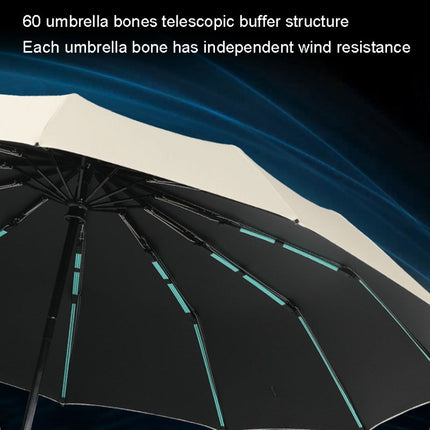 60 Bone Sunny Rain Dual-use Automatic Umbrella Wind-resistant Reinforced Sunshade UV Sun Umbrella