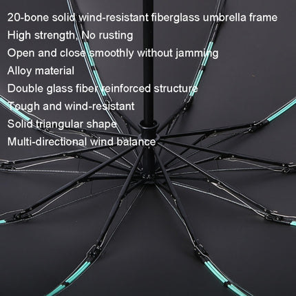 20 Bone Reverse Double Bone Automatic Folding Umbrella Sunshade Sun Umbrella