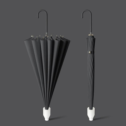 16 Bone Automatic Long Handle Double Sunny And Rain Dual Use Umbrella
