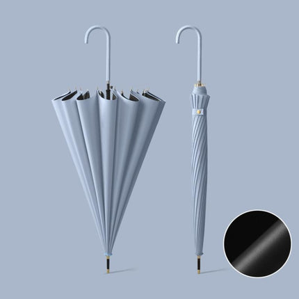 16 Bone Automatic Long Handle Double Sunny And Rain Dual Use Umbrella