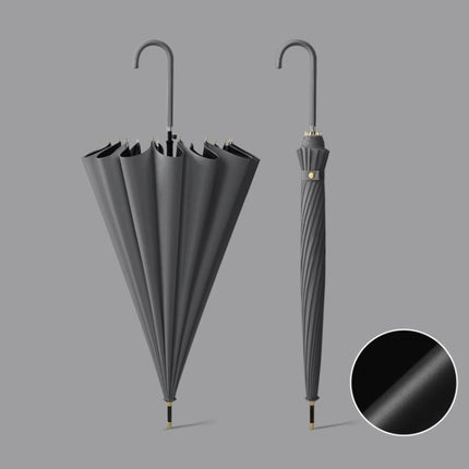 16 Bone Automatic Long Handle Double Sunny And Rain Dual Use Umbrella