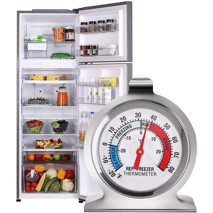 2 Inch Stainless Steel Refrigerator Thermometer Freezer Thermometer - DealBuddy