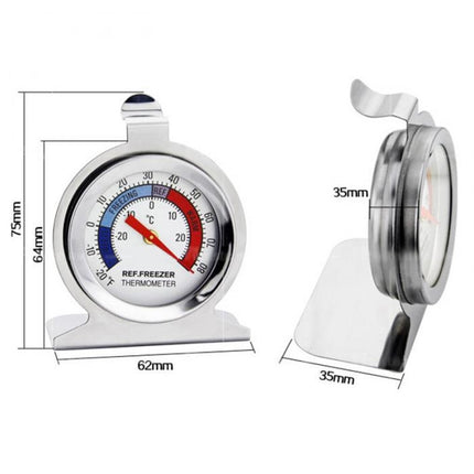 2 Inch Stainless Steel Refrigerator Thermometer Freezer Thermometer - DealBuddy