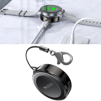 Yesido DS19 For Samsung Smart Watch Portable Charger Dual Input Port Magnetic Wireless Charger - DealBuddy