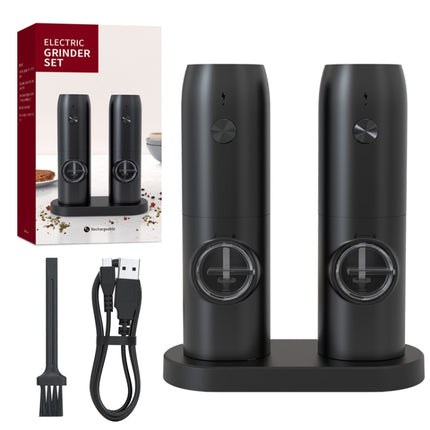 Electric Automatic Salt And Pepper Grinder Set With Charging Base, D2 KYMQ-7C, J2  KYMQ-15C, K2 KYMQ-17C - DealBuddy
