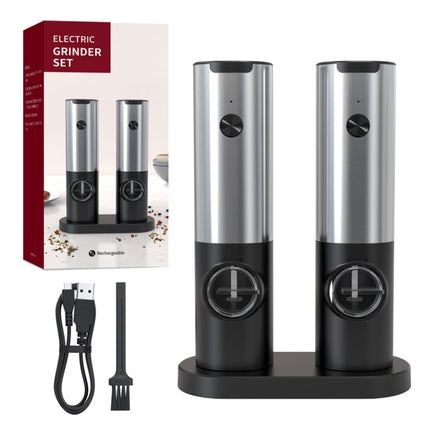 Electric Automatic Salt And Pepper Grinder Set With Charging Base, D2 KYMQ-7C, J2  KYMQ-15C, K2 KYMQ-17C - DealBuddy