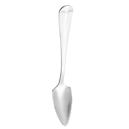 Stainless Steel Scraper Spoon Fruit Grapefruit Spoon Baby Digging Ball Spoon, Silver, Gold - DealBuddy
