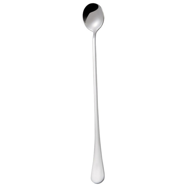 304 Stainless Steel Long Handle Thickened Round Spoon Coffee Ice Drink Mixing Spoon, Stainless Steel Color, Titanium Gold, Rose Gold, Titanium Black - DealBuddy