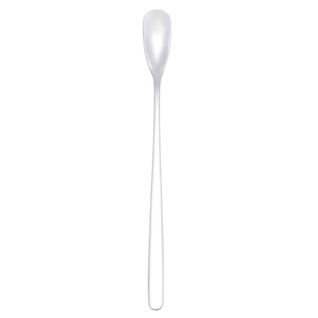15cm 304 Stainless Steel Spoon Coffee Square Head Spoon Long Handle Mixing Spoon