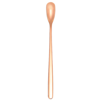 15cm 304 Stainless Steel Spoon Coffee Square Head Spoon Long Handle Mixing Spoon, Stainless Steel Color, Titanium Gold, Rose Gold, Titanium Black, Blue, Purple - DealBuddy