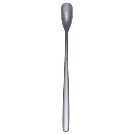 15cm 304 Stainless Steel Spoon Coffee Square Head Spoon Long Handle Mixing Spoon, Stainless Steel Color, Titanium Gold, Rose Gold, Titanium Black, Blue, Purple - DealBuddy