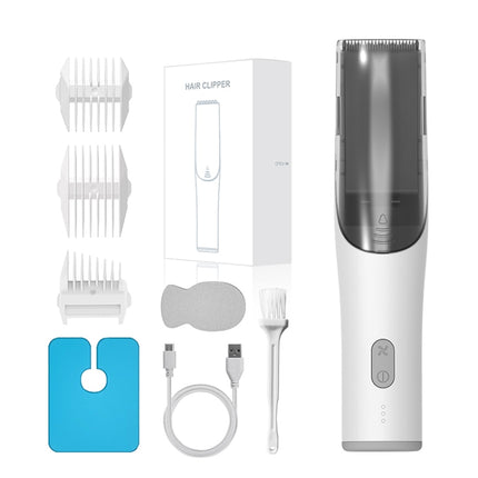 Electric Waterproof Hairdresser Children Low Noise Rechargeable Push Clipper, Suction Upgrade Version White - DealBuddy