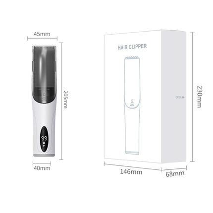 Electric Waterproof Hairdresser Children Low Noise Rechargeable Push Clipper, Suction Upgrade Version White - DealBuddy