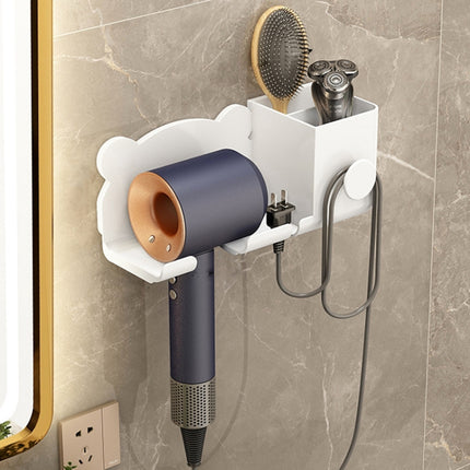 For Dyson Hair Dryer Wall-Mounted Holder Bathroom Shelf Storage Rack, Simple White, Simple  Black, Simple  Gray, Upgrade White, Upgrade Black, Upgrade Gray - DealBuddy