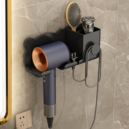 For Dyson Hair Dryer Wall-Mounted Holder Bathroom Shelf Storage Rack, Simple White, Simple  Black, Simple  Gray, Upgrade White, Upgrade Black, Upgrade Gray - DealBuddy