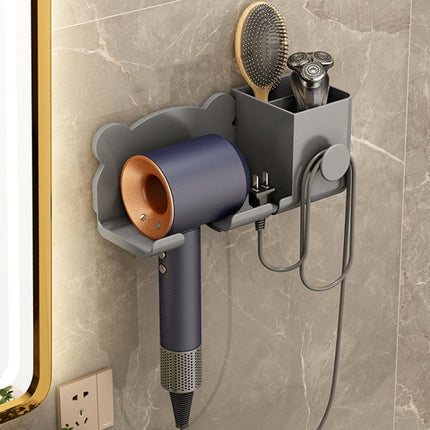 For Dyson Hair Dryer Wall-Mounted Holder Bathroom Shelf Storage Rack, Simple White, Simple  Black, Simple  Gray, Upgrade White, Upgrade Black, Upgrade Gray - DealBuddy