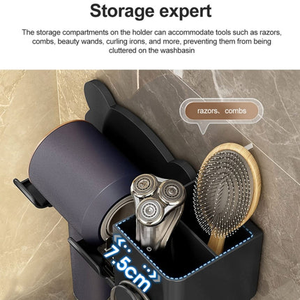 For Dyson Hair Dryer Wall-Mounted Holder Bathroom Shelf Storage Rack, Simple White, Simple  Black, Simple  Gray, Upgrade White, Upgrade Black, Upgrade Gray - DealBuddy