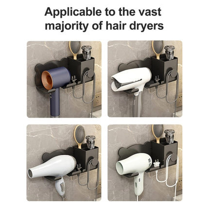 For Dyson Hair Dryer Wall-Mounted Holder Bathroom Shelf Storage Rack, Simple White, Simple  Black, Simple  Gray, Upgrade White, Upgrade Black, Upgrade Gray - DealBuddy