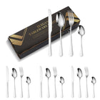 16pcs/set Carton Boxed Gold-Plated Stainless Steel Knife and Fork Set Western Cutlery, Stainless Steel Color, Gold, Rose Gold, Colorful, Black - DealBuddy