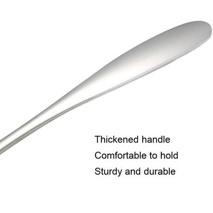 Small 304 Stainless Steel Spoon Glossy Thickened Flat Head Flat Bottom Serving Spoon