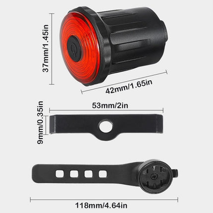 WEST BIKING Bicycle USB Charging Smart Brake Sensor Warning Tail Light - DealBuddy