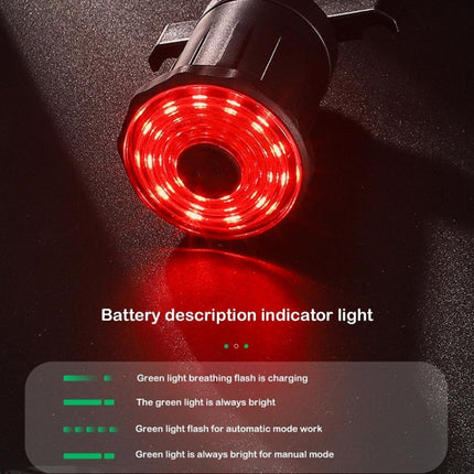 WEST BIKING Bicycle USB Charging Smart Brake Sensor Warning Tail Light - DealBuddy