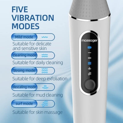 Electric Bath Brush Silicone Vibration Long-handled Back Spa Shower