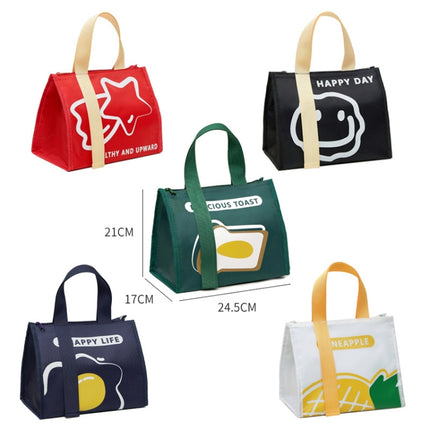 Portable Lunch Box Bag Student Simple Thickened Waterproof Bento Insulation Bag