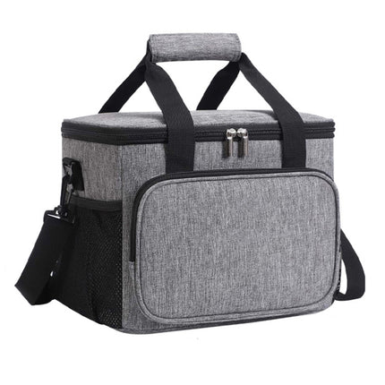 15L Waterproof Oxford Cloth Picnic Bag Outdoor Ice Pack Thickened Portable Insulation Bag, 15L Black, 15L Grey - DealBuddy