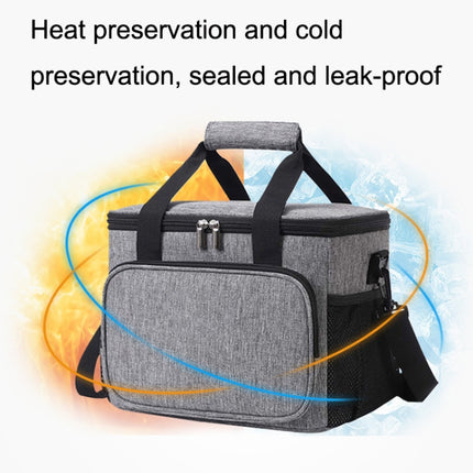 24L Waterproof Oxford Cloth Picnic Bag Outdoor Ice Pack Thickened Portable Insulation Bag, 24L Black, 24L Grey, 24L Navy, 24L Wine Red - DealBuddy