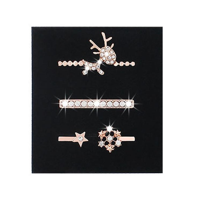 3pcs/Set Smart Watch Silicone Watch Band Decoration Ring