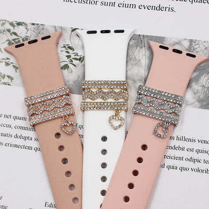 3pcs/set Smart Watch Silicone Strap Buckle Decoration Ring - DealBuddy