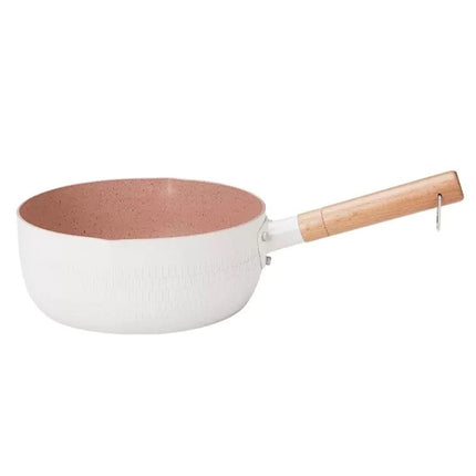 18cm Without Cover Boil Instant Noodles Non-Stick Pan Baby Food Supplement Pan Maifan Stone Small Milk Pot, 18cm Without Cover White, 18cm Without Cover Blue, 18cm Without Cover Pink - DealBuddy